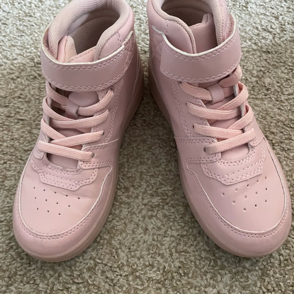 H&M Light Pink Kids High-Top Sneakers